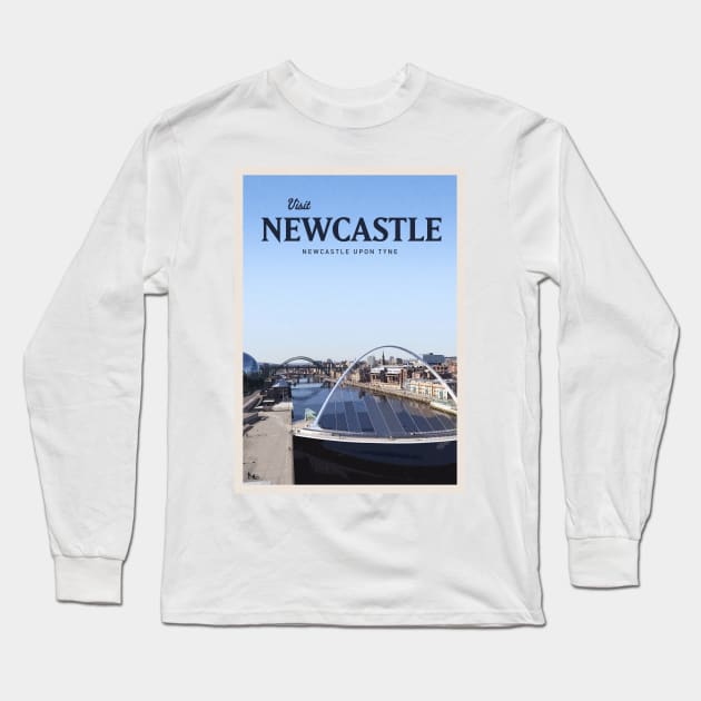 Visit Newcastle Long Sleeve T-Shirt by Mercury Club